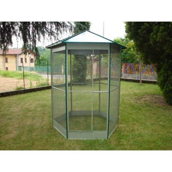 Madár röpde , volier 6 szögletű