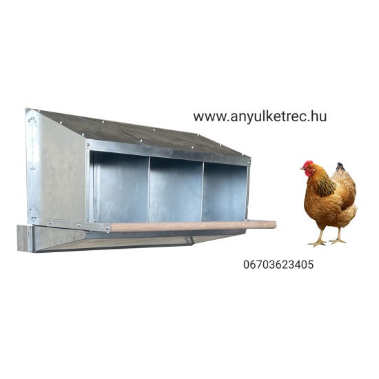 Tojóláda , 3 rekeszes , hátra kigurulós