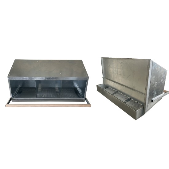 Tojóláda , 3 rekeszes , hátra kigurulós